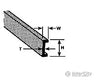 Plastruct 90046 5/16 Abs Channel - 24 Length 4 Per Pack Scratch Building Supplies