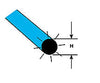 Plastruct 90253 1/8 Fluorescent Blue Rod 10 Length - 7 Per Pack Scratch Building Supplies