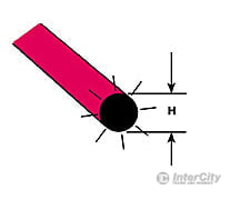 Plastruct 90272 3/32 Fluorescent Red Rod 10 Length - 8 Per Pack Scratch Building Supplies