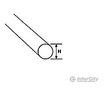 Plastruct 90293 3/16 Acrylic Round Rod - 8-3/4 Length 20 Per Pack Scratch Building Supplies