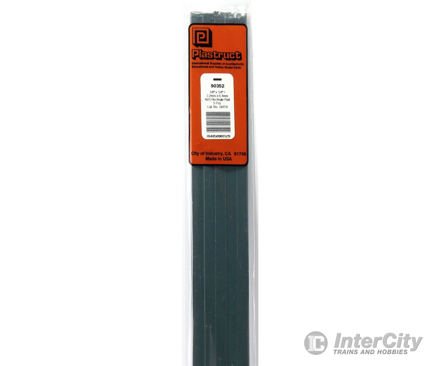 Plastruct 90352 1/4 Abs Rod 15 Length - 5 Per Pack Scratch Building Supplies