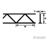 Plastruct 90411 1/8 Warren Open Web Truss 3-1/4 Length - 2 Per Pac Scratch Building Supplies