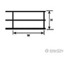 Plastruct 90475 G Abs Hand Rail 24 Length - 1 Per Pack Scratch Building Supplies