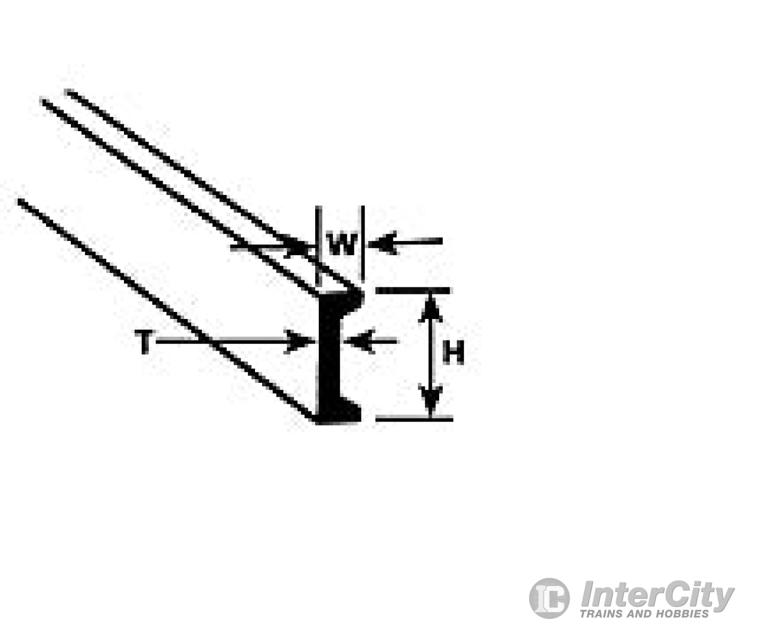 Plastruct 90537 5/16 Sytrene Channel - 24 Length 4 Per Pack Scratch Building Supplies