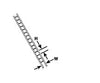 Plastruct 90671 N (1:200) Styrene Ladder 3 Length - 2 Per Pack Scratch Building Supplies