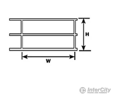 Plastruct 90684 (1:32) Styrene Hand Rail 1 Per Pack Scratch Building Supplies