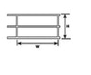 Plastruct 90685 G (1:24) Styrene Hand Rail 1 Per Pack Scratch Building Supplies