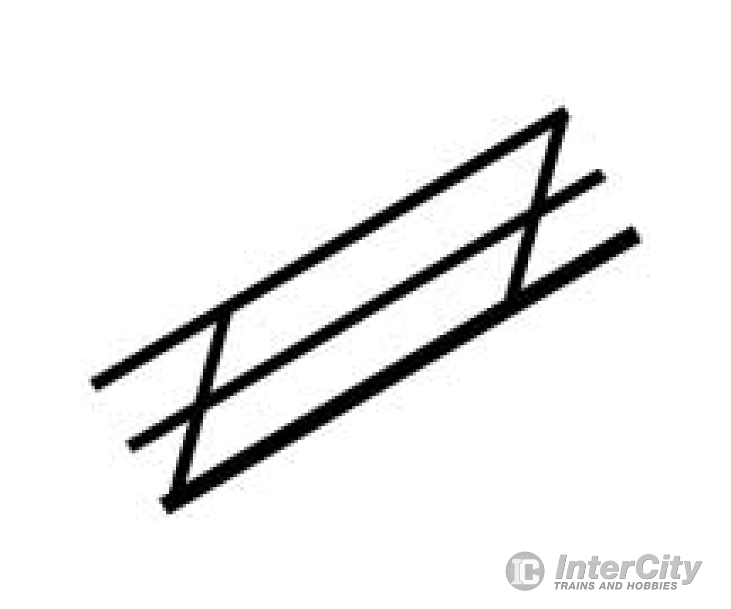 Plastruct 90691 N (1:200) Styrene Stair Rail 2 Per Pack Scratch Building Supplies