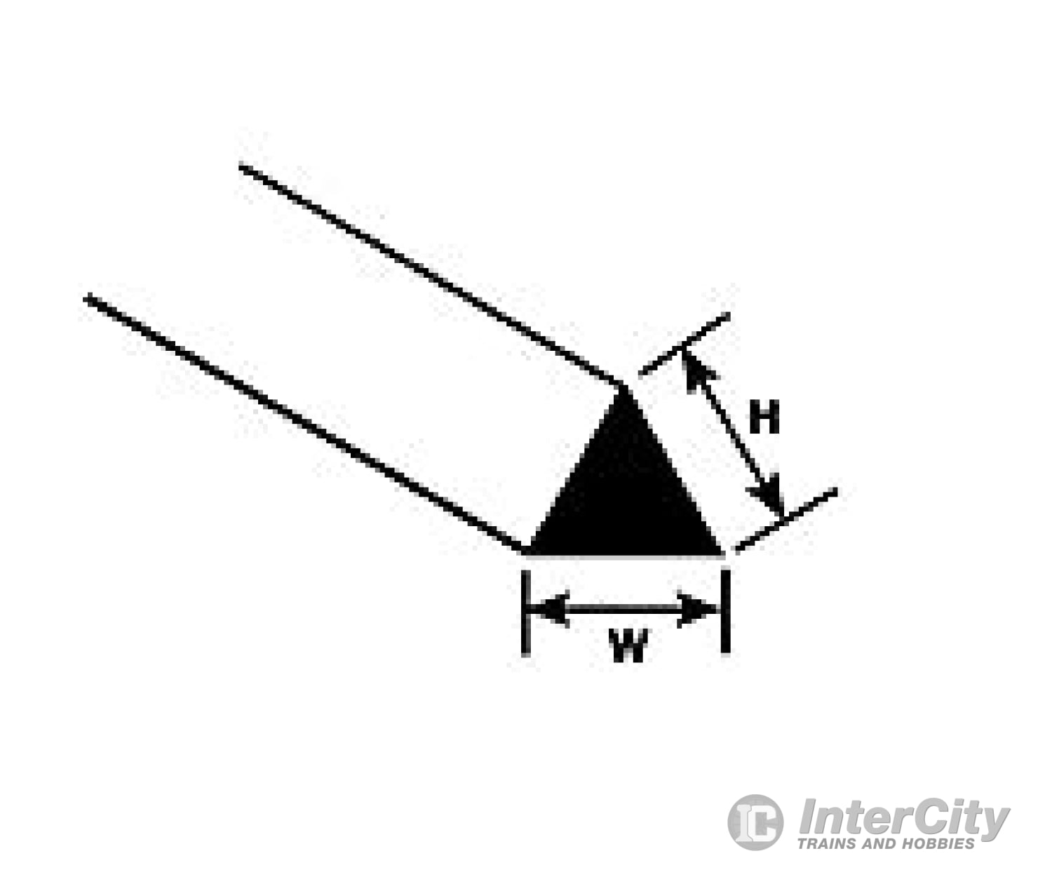 Plastruct 90841 .030 Triangular Rod Scratch Building Supplies