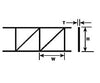Plastruct 90925 27/32 Pratt Open Web Truss Scratch Building Supplies