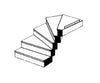 Plastruct 90945 O Custom Right Turn Staircase Scratch Building Supplies