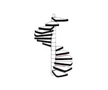 Plastruct 90947 O Custom Spiral Staircase Scratch Building Supplies