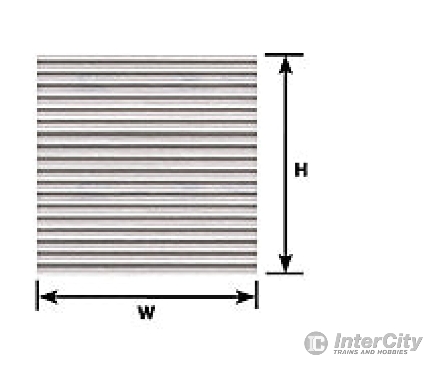 Plastruct 91509 Ho Corrugated Siding Sheet Scratch Building Supplies