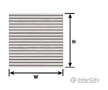Plastruct 91509 Ho Corrugated Siding Sheet Scratch Building Supplies