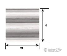 Plastruct 91510 N Corrugated Siding Patterned Sheet Scratch Building Supplies