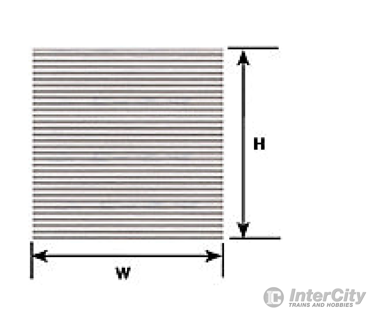 Plastruct 91510 N Corrugated Siding Patterned Sheet Scratch Building Supplies