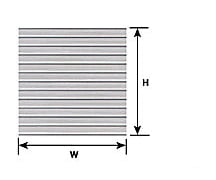 Plastruct 91511 Ho Ribbed Roof Sheet Scratch Building Supplies