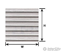 Plastruct 91520 #1 Corrugated Siding Sheet Scratch Building Supplies
