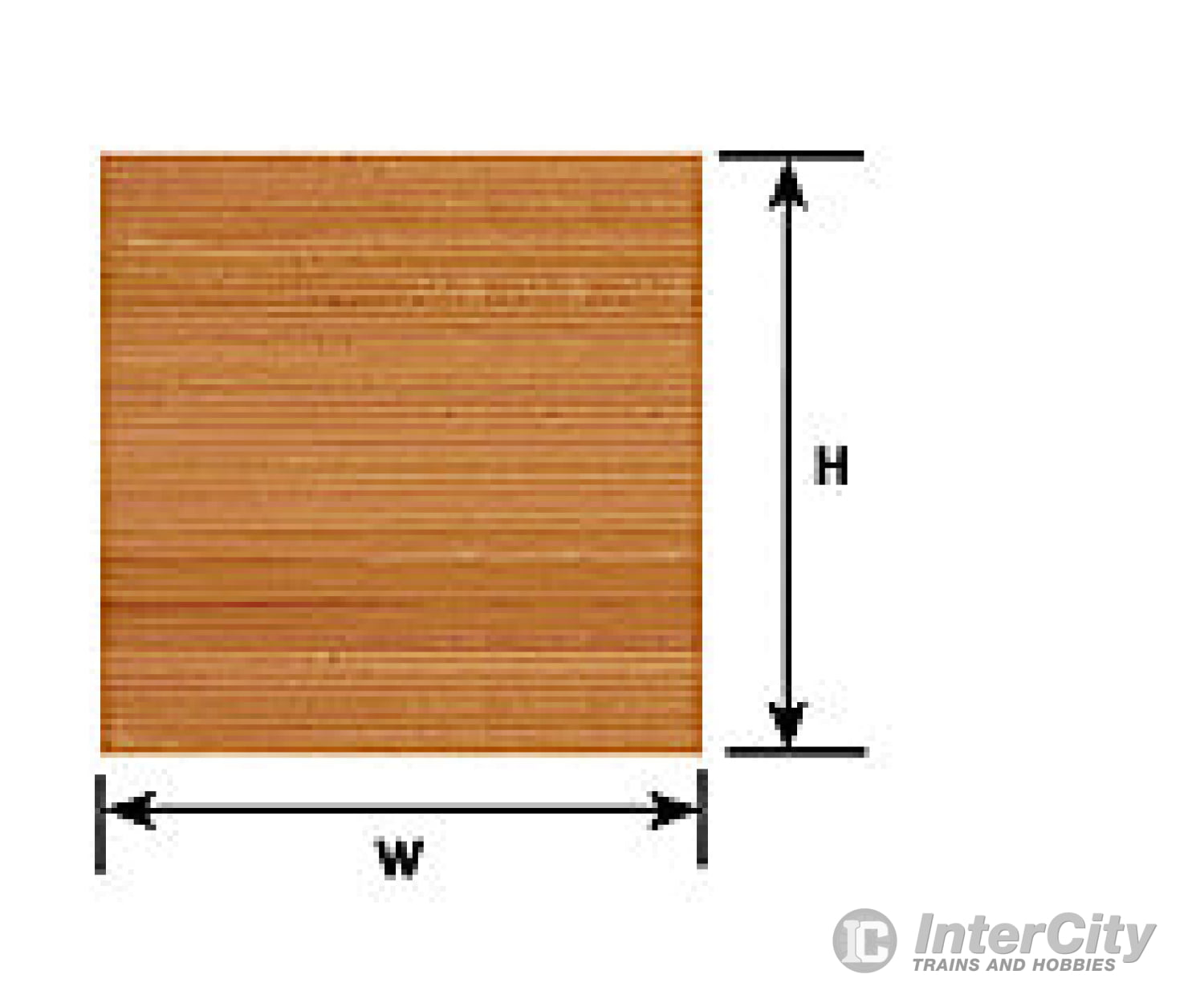 Plastruct 91529 1/64 Wood Planking Sheet Scratch Building Supplies