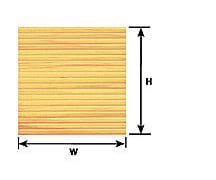 Plastruct 91535 1/16 Wood Planking Sheet Scratch Building Supplies