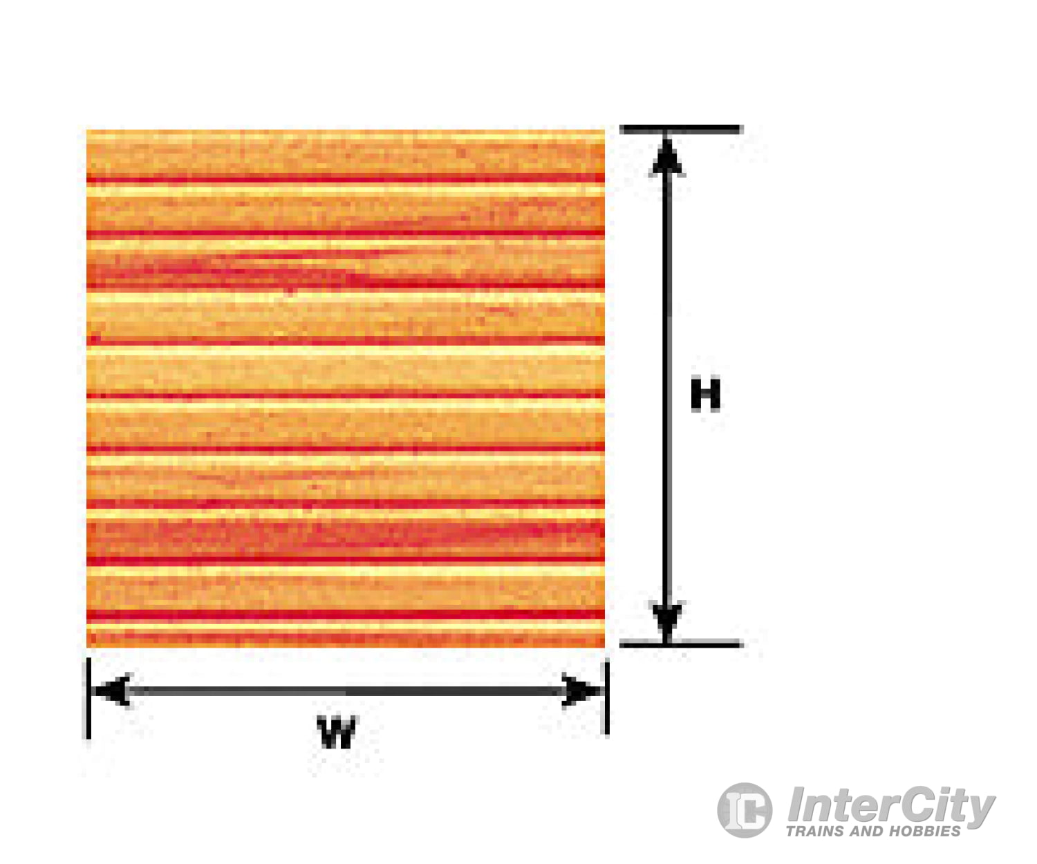 Plastruct 91536 1/8 Wood Planking Sheet Scratch Building Supplies