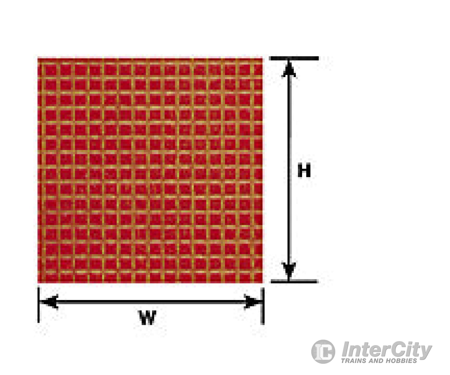 Plastruct 91539 1/8 Square Tile Sheet Scratch Building Supplies