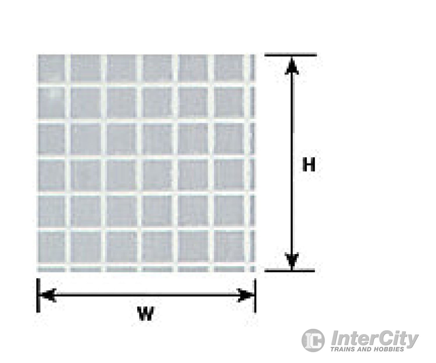 Plastruct 91544 15/64 Square Tile Sheet Scratch Building Supplies