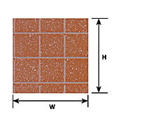 Plastruct 91545 1/2 Square Tile Sheet Scratch Building Supplies
