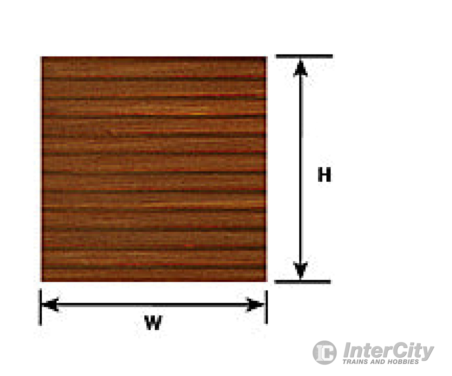 Plastruct 91551 1/8 Clapboard Siding Sheet Scratch Building Supplies