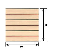 Plastruct 91554 1/4 Clapboard Siding Sheet Scratch Building Supplies