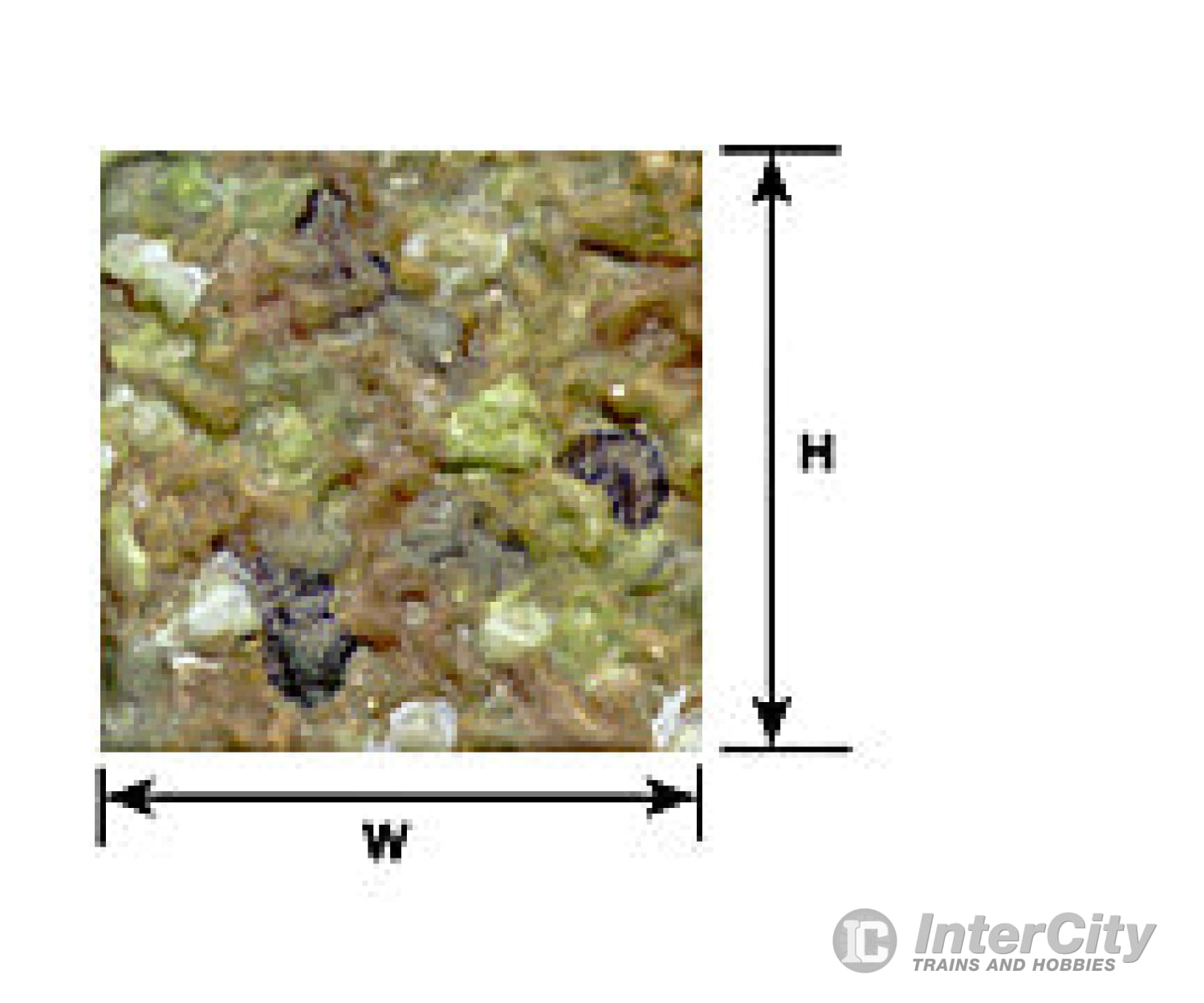 Plastruct 91570 Ho Rock Embank- Ment Sheet Scratch Building Supplies