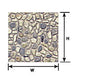 Plastruct 91581 Ho Random Stone Sheet Scratch Building Supplies
