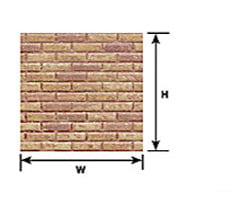 Plastruct 91604 G Brick Sheet Scratch Building Supplies