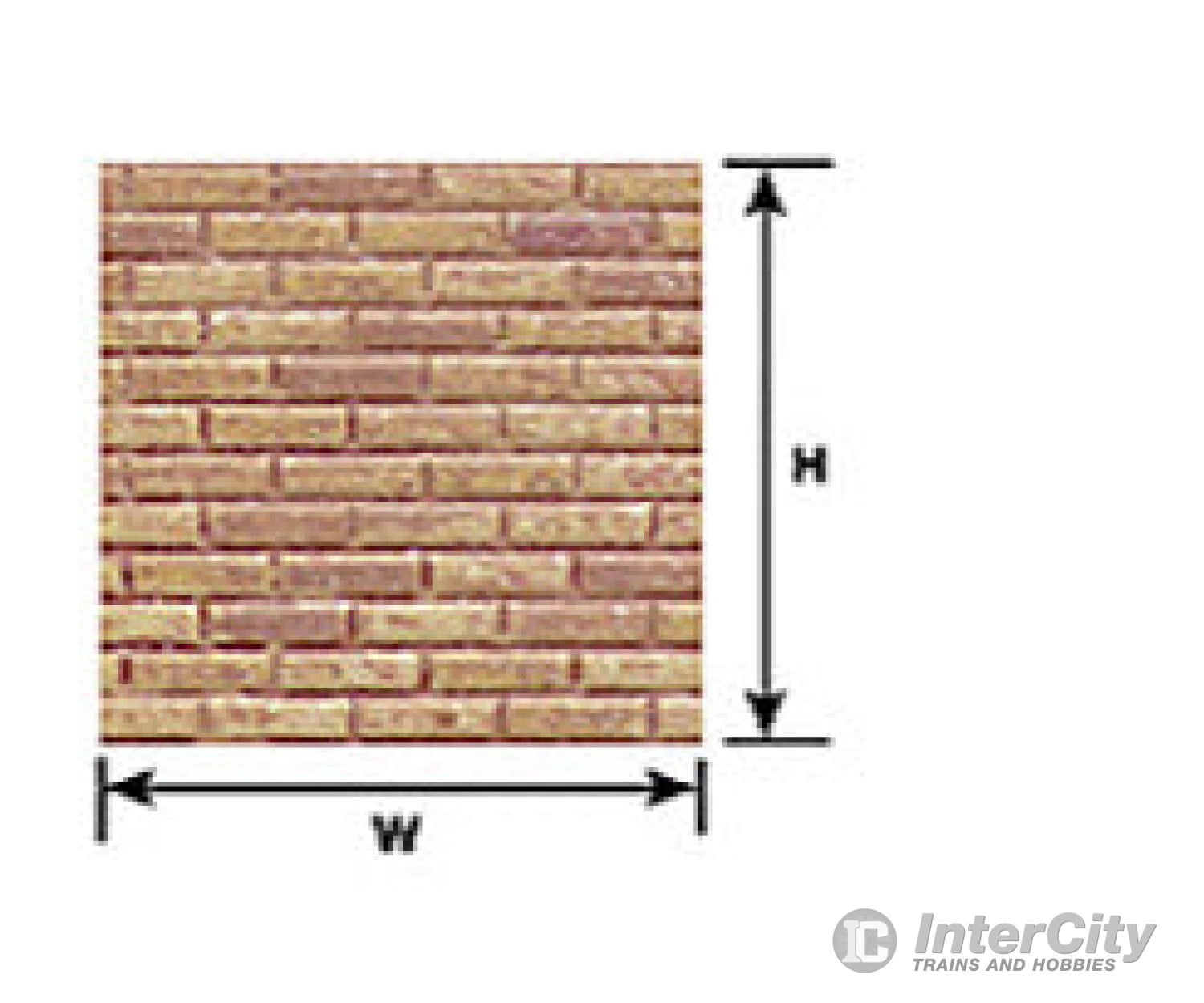 Plastruct 91604 G Brick Sheet Scratch Building Supplies