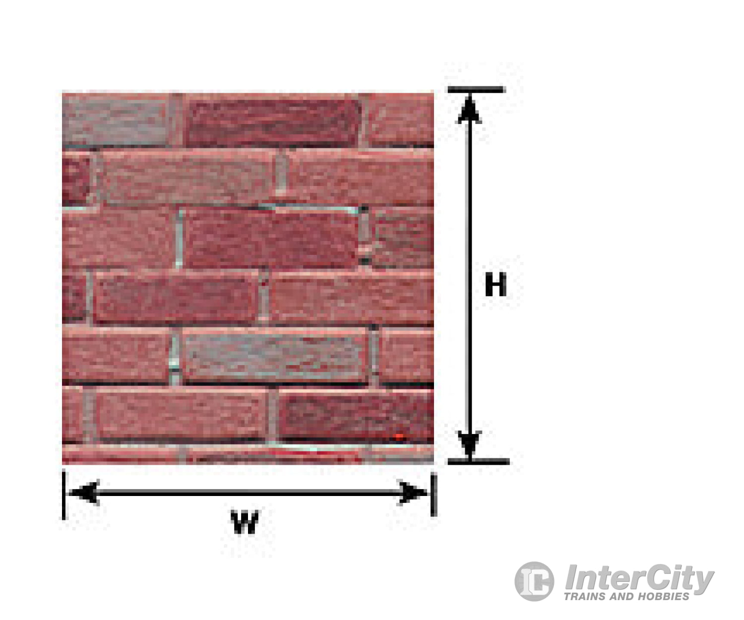 Plastruct 91607 Rough Brick Sheet 1:12 Scale 24 X 7 Scratch Building Supplies