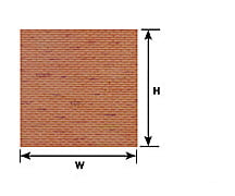 Plastruct 91609 Tt Brick Sheet Scratch Building Supplies