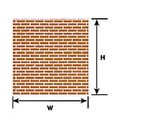Plastruct 91613 O Brick Sheet Scratch Building Supplies