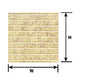 Plastruct 91621 O Cement Block Sheet Scratch Building Supplies