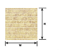 Plastruct 91621 O Cement Block Sheet Scratch Building Supplies