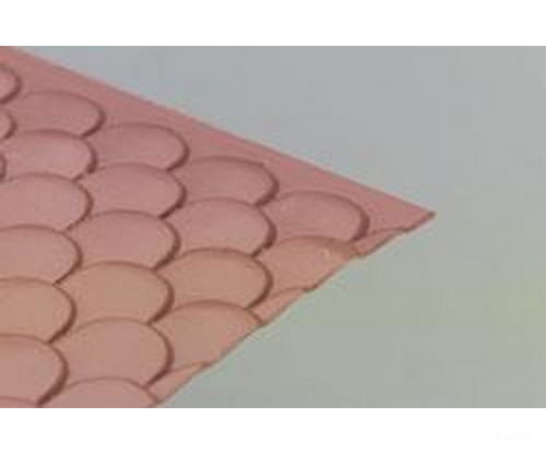 Plastruct 91654 G Scalloped Edge Tile Sheet (2/Pk) Scratch Building Supplies