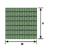 Plastruct 91666 O Ridged Clay Tile Sheet Scratch Building Supplies