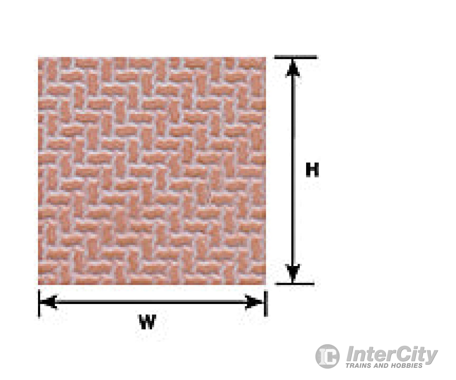 Plastruct 91671 O Interlocking Paving Sheet Scratch Building Supplies