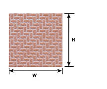 Plastruct 91671 O Interlocking Paving Sheet Scratch Building Supplies