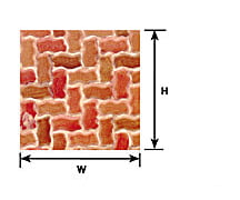 Plastruct 91672 G Interlocking Paving Sheet Scratch Building Supplies