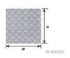Plastruct 91683 1:16 Double Diamond Plate Sheet Scratch Building Supplies