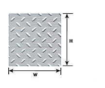 Plastruct 91686 L.s. Diamond Plate Sheet Scratch Building Supplies