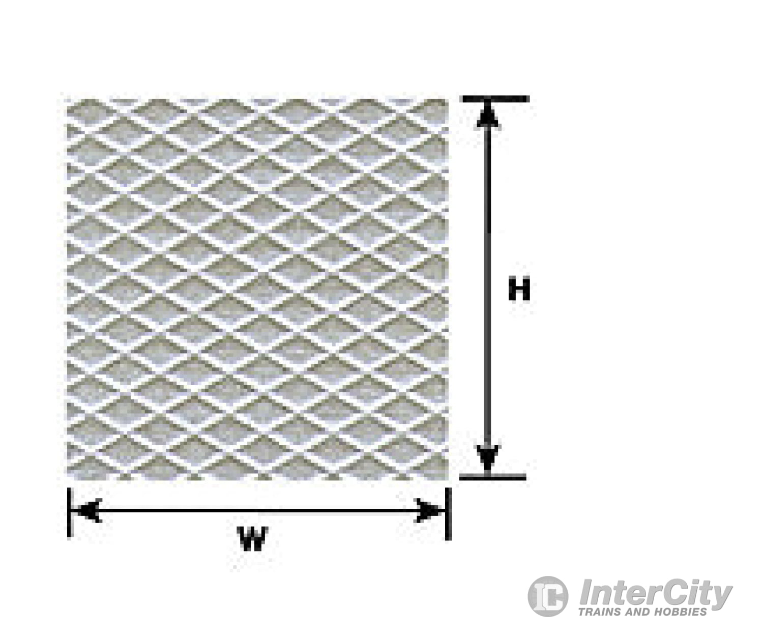 Plastruct 91704 G Tread Plate Sheet Scratch Building Supplies