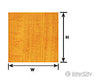 Plastruct 91851 1:12 Maple Wood Paneling Sheet Scratch Building Supplies