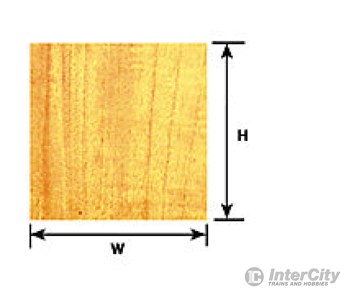 Plastruct 91852 1:12 Oak Wood Paneling Sheet Scratch Building Supplies