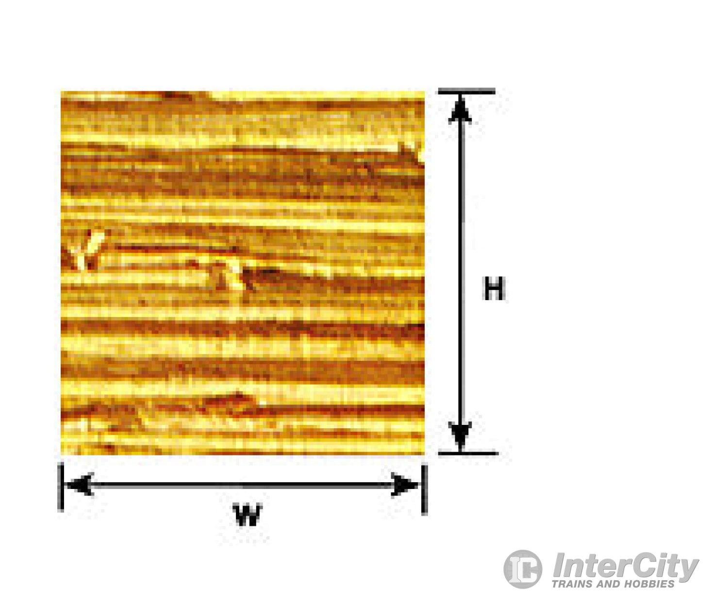 Plastruct 91853 1:12 Elm Wood Paneling Sheet Scratch Building Supplies